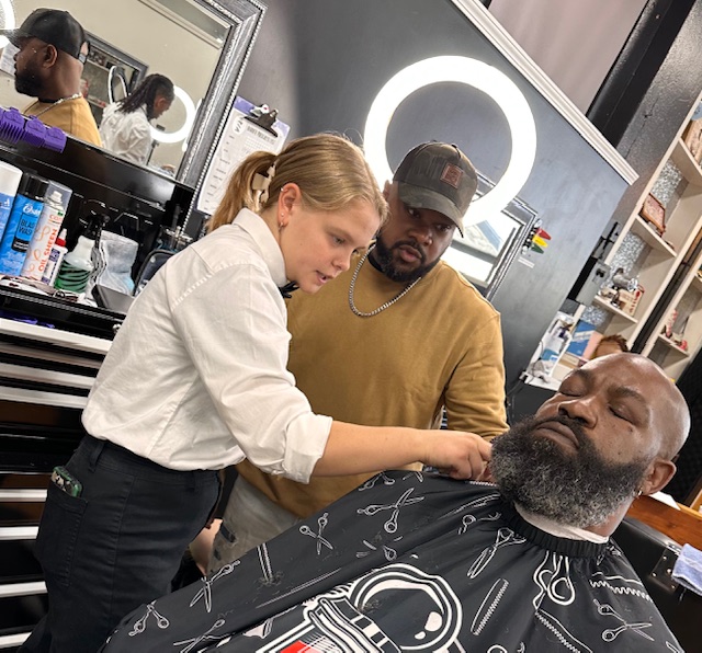 Steam facial and hot towel service